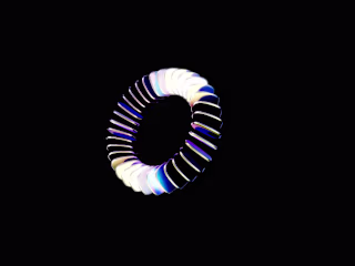 Luminous Helix - Abstract art
