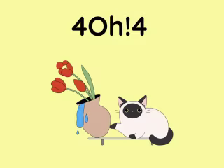 The classic 404 Error — Simplifying the navigation with words