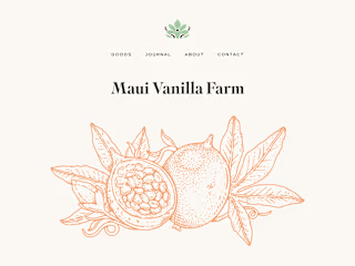 Maui Vanilla Farm - Website