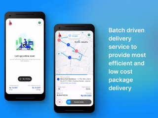 Same-day delivery service driver app