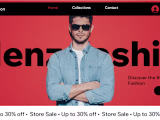 Menz Fashion | Ecommerce Fashion Store Built on Wix Studio