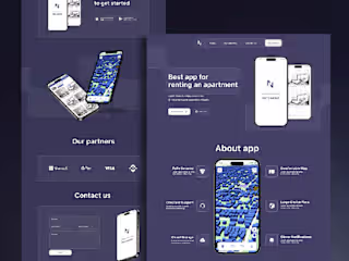 Promo landing for app | UI UX Design