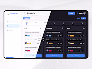 GooseTrack –  Productivity Web App (Dashboard)

