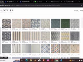 Colefax fabric listing website scrape with selenium