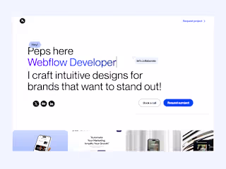 Personal Brand Website – Webflow & Interactive Design
