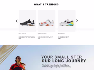 E-commerce single page web design