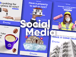 Hyedge Real Estate - Social Media Post on Behance