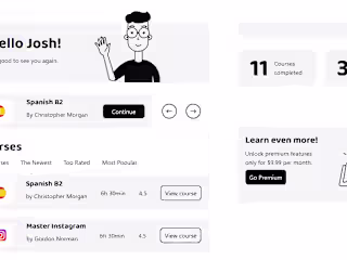 Interactive Learning Dashboard UI