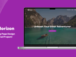 Horizon - Travel website - Landing page design 