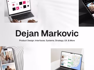 Dejan Markovic - Product designer