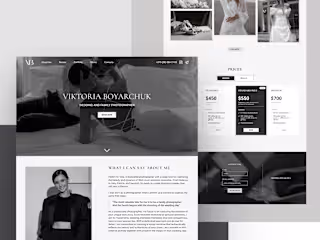 Photographer Portfolio Landing Page