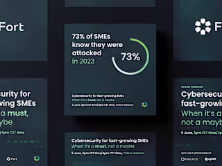 Webinar landing page design for cybersecurity company