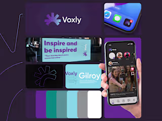 Volxy- brand identity dev for content creators