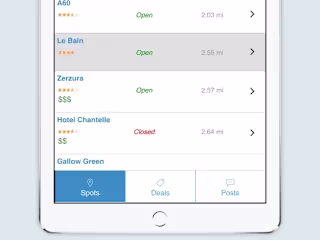 SpotList - Find and take a closer look at your favorite spots