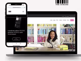 Website Design and Partnerships for a Highly-Rated Book Podcast 