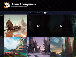 Fullstack Artist Portfolio Showcase