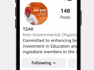TZAR FOUNDATION by Temitayo Zubair House of representatives aspi