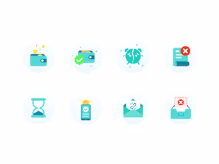 Set of Icons for a finance app