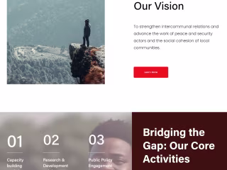  Designed a website for an NGO