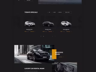 Luxury Car Rentals (Portfolio Website)