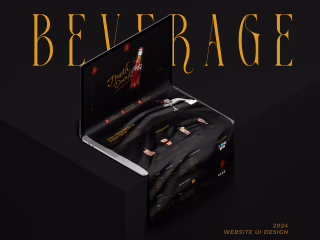 Beverage Company Landing Page UI Design 