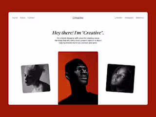 Creative | Portfolio Template for Designers.