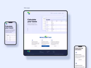What's my Tax - FinTech Calculator Web Design :: Behance