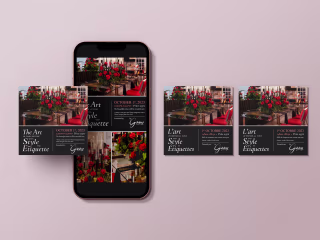 Luxury Social Media Post Design for an Event Designer
