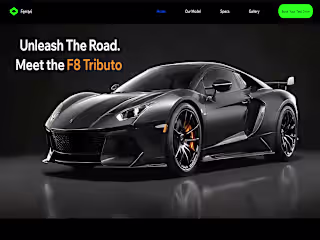 Luxury Car Showcase Website