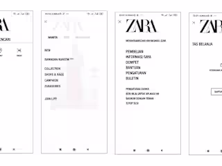 Redesign Zara app ( user flow — wireframe part two)