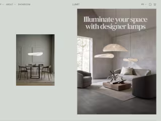 Lumit lamp shop | Ecommerce Project