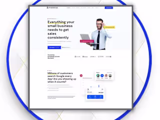 Landing Page of Business