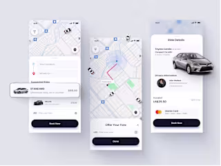 Taxi App with Live Location Sharing Feature