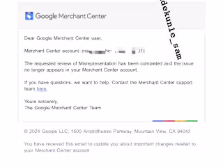 Google Merchant Center Suspension Resolution