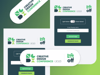 NGDX Creative Design Conference Attendance Frame Generator.