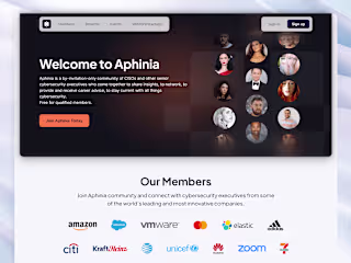 Aphinia Website Redesign