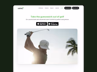 SwingU Framer Website