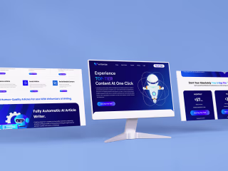 AI website Writomize :: Behance