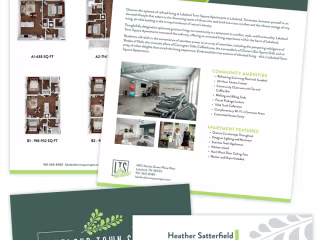 Apartment Community Sell Sheet and Business Card