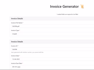 Invoice Generator with FastAPI and MongoDB