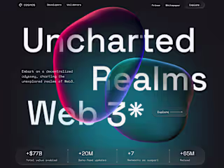 UI/UX Webdesign - Web 3.0 Redesign UI Interface 