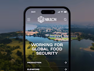 Website for Ukrainian Agricultural Company
