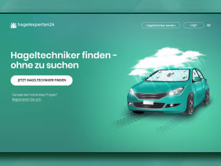 Hangel Techniker - Hail Damage Repair Web UI/UX Design