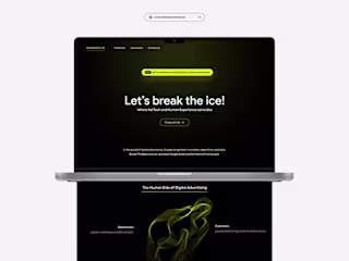 Website UI : thexperience.ai