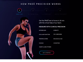 Pnoe Website Redesign and social media content