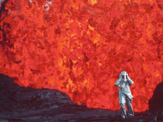 Chase volcanoes in “Fire of Love”