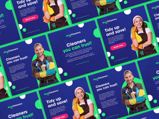 Mop Cleaners Social Media on Behance