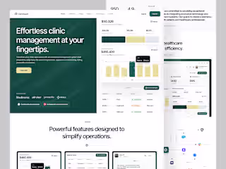 SaaS for Clinic Management (Landing Page)
