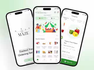 Grocery & Cafe Application Design