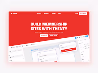 Modular Landing Page System for Thenty